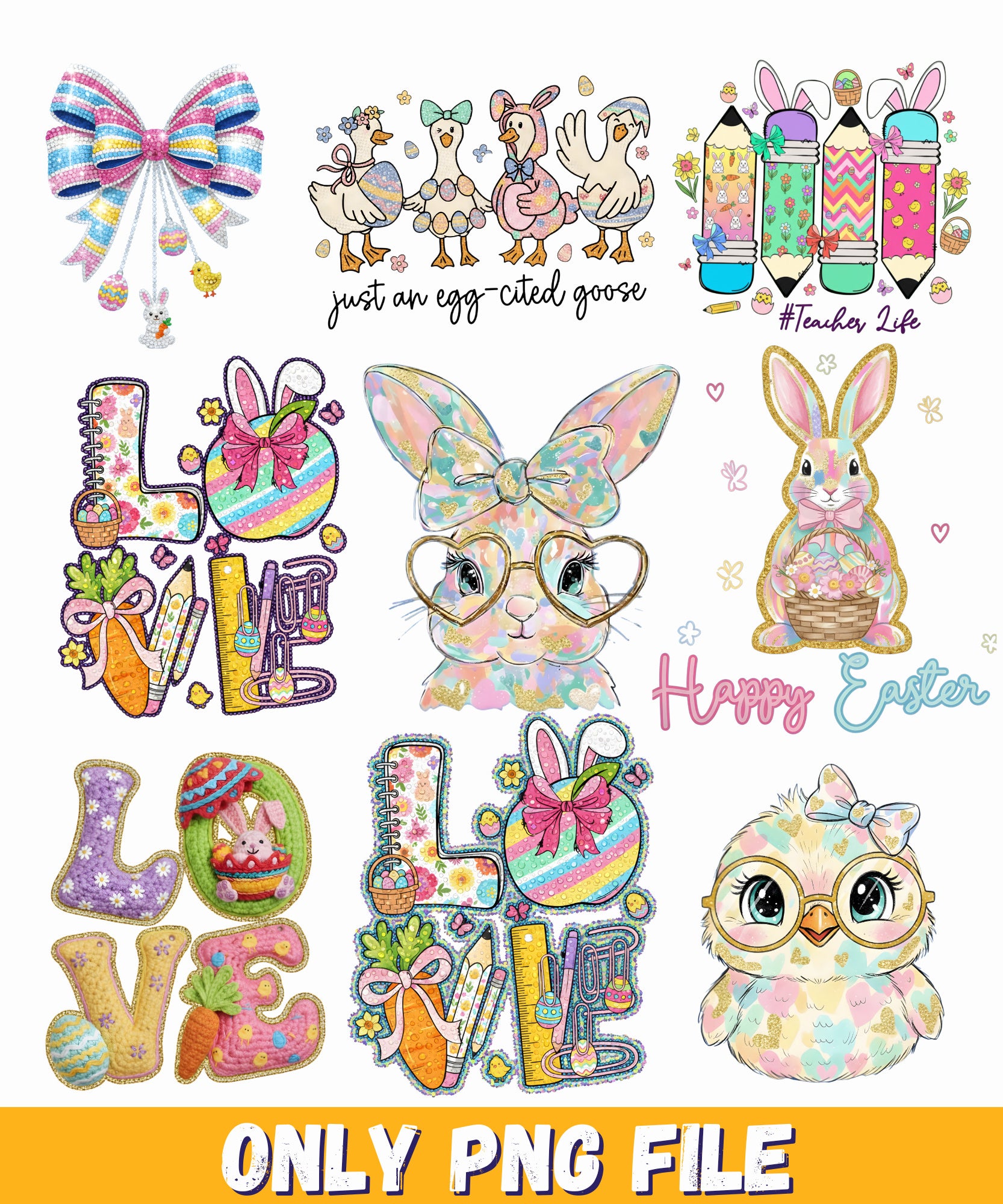 Easter gift for teacher, teacher easter gift, easter teacher png