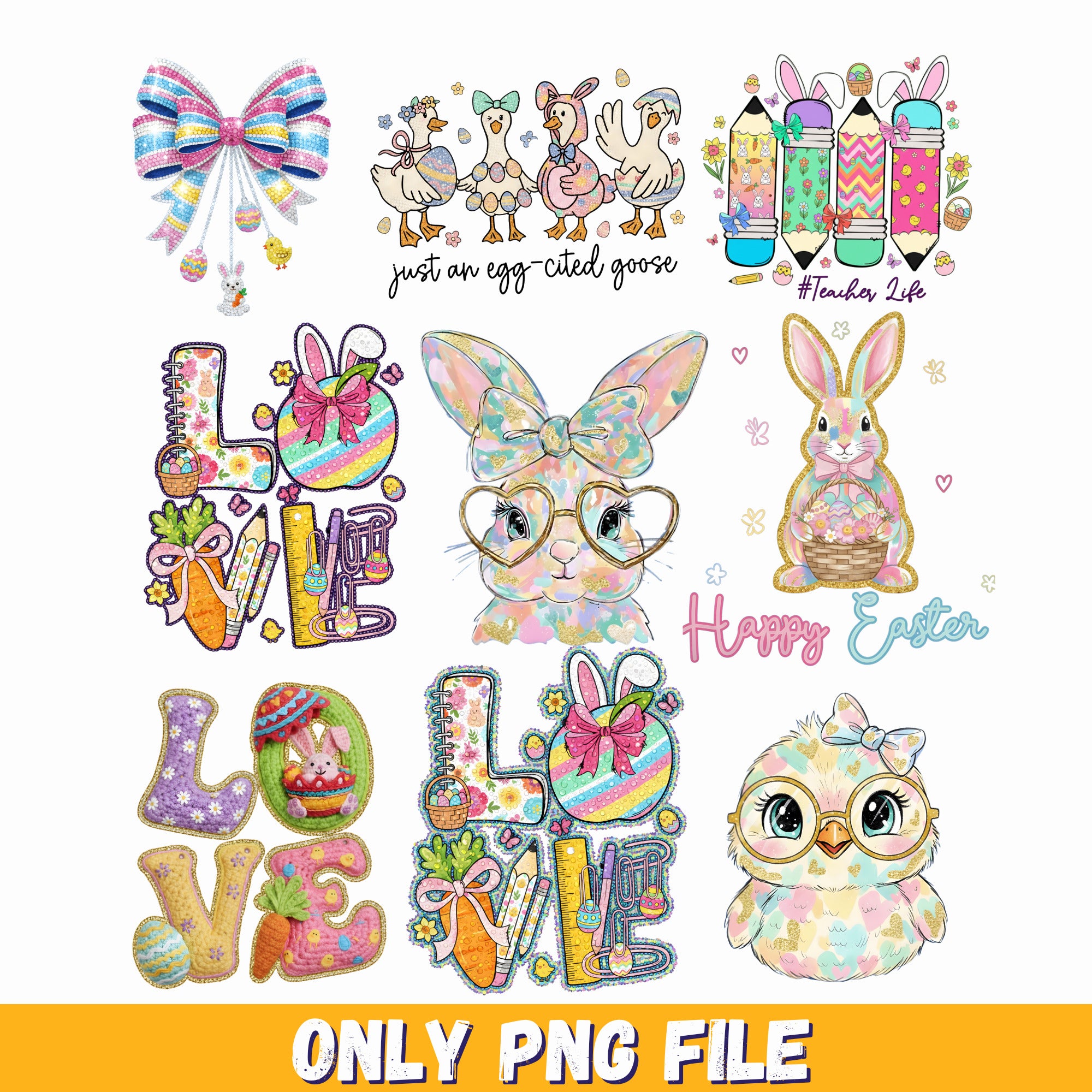 Easter gift for teacher, teacher easter gift, easter teacher png