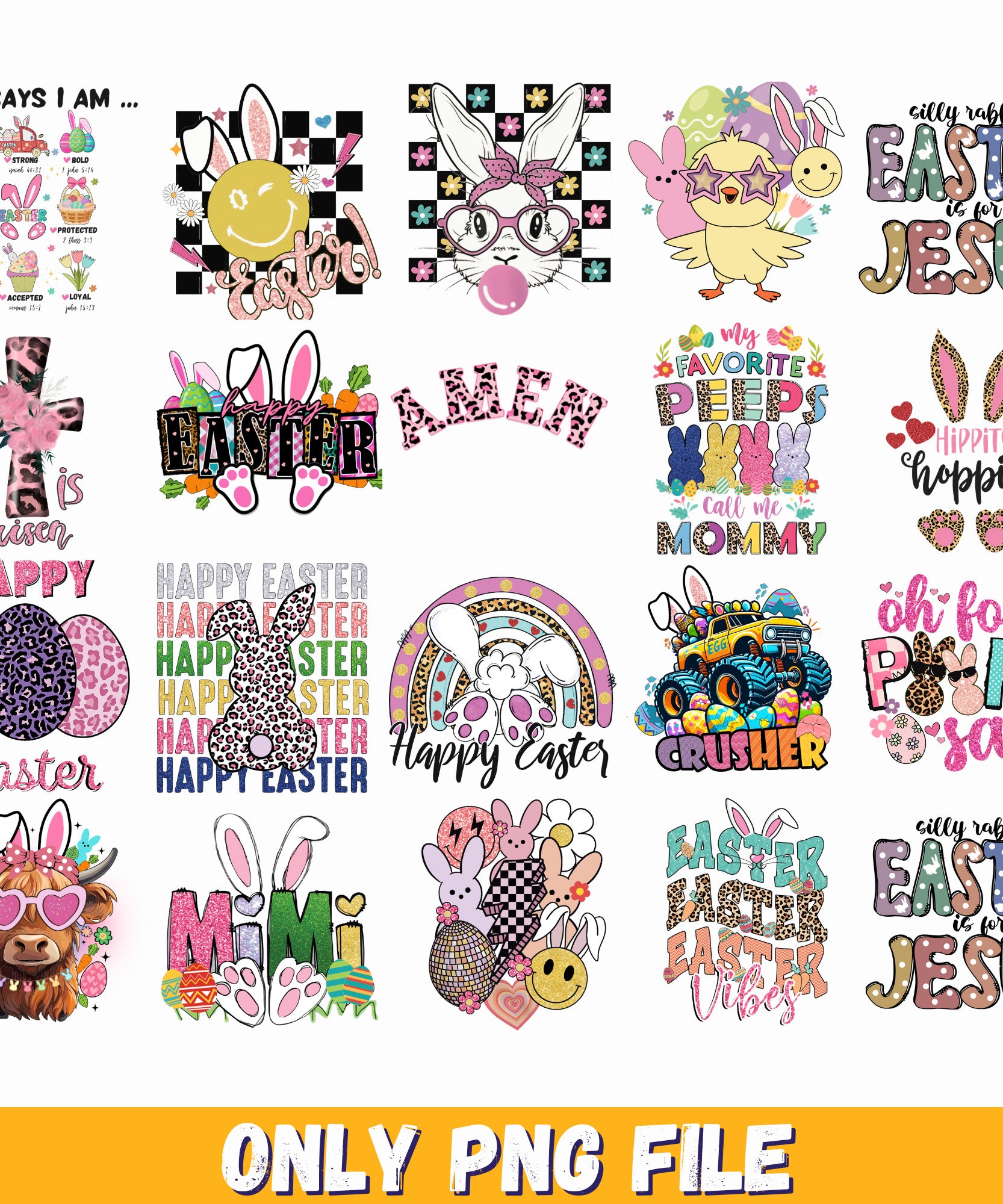 +80 Png Bundle Easter png transparent, easter basket png, easter basket png