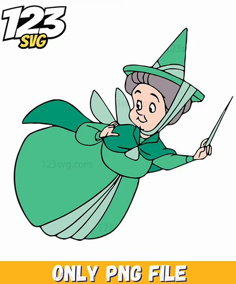 Fauna Flying Fairy PNG, kpop cartoon png, halloween png - 123SVG Store