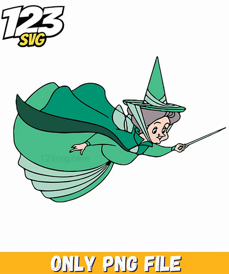 Fauna Magic Fairy PNG, Halloween fairy png, Halloween fairy characters png - 123SVG Store