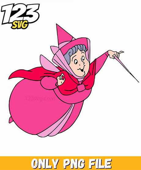 Flora Pink Fairy PNG, kpop band mascot png, pink huntrix logo png - 123SVG Store