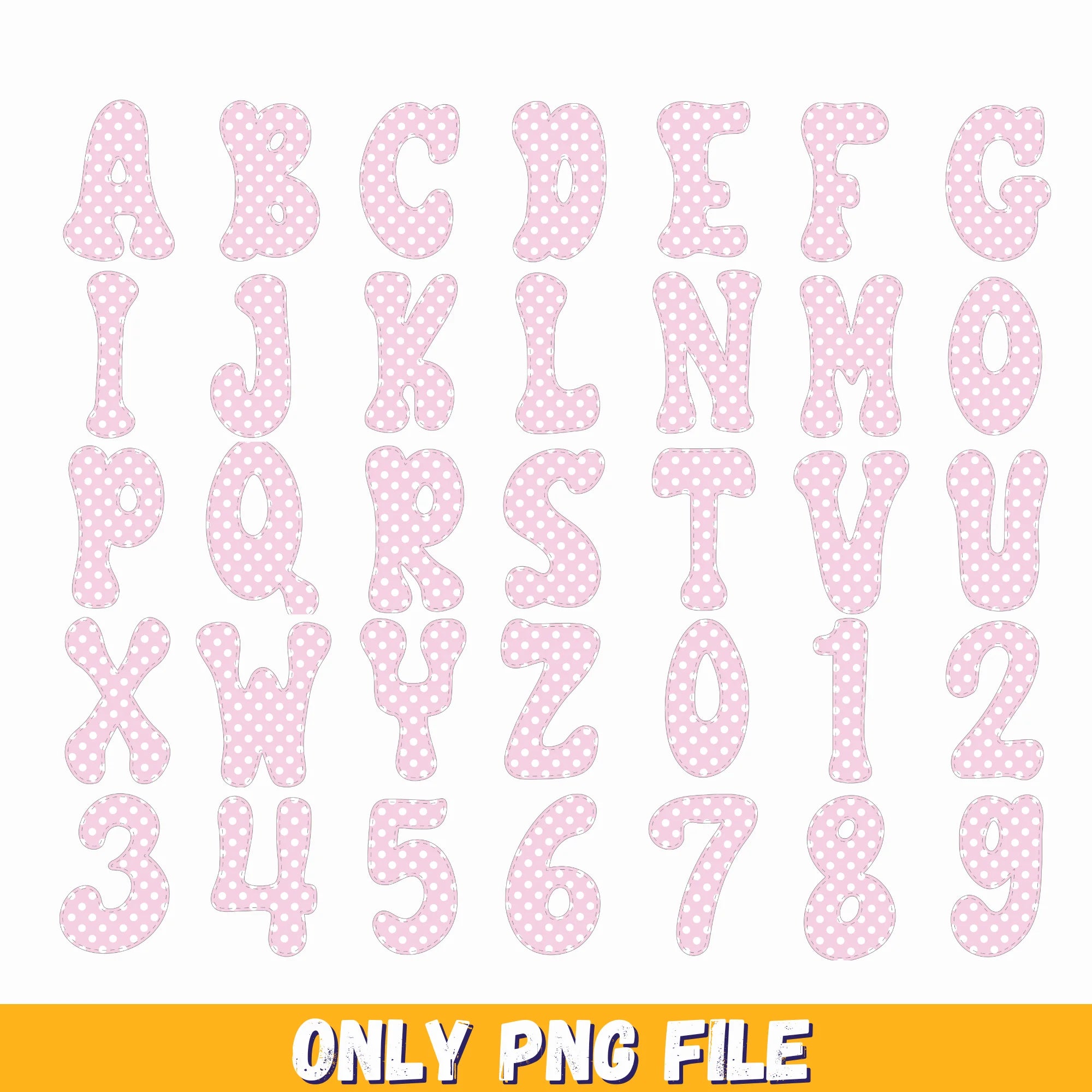 FREE Easter alphabet printable, Easter Clipart png, Bunny Doodle letters