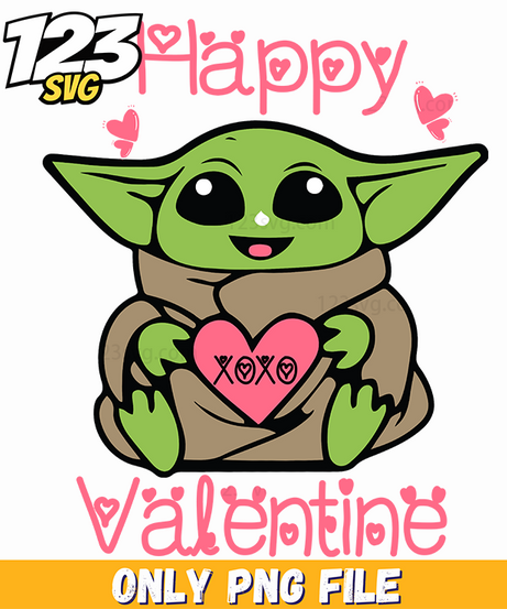 Grogu Valentine PNG, grogu valentine png free, grogu valentine png download - 123SVG Store