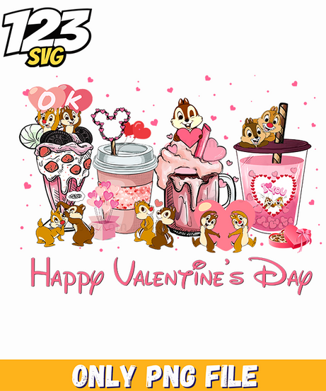 Happy Valentines Day Disney PNG, valentines day disney, disney valentines day - 123SVG Store