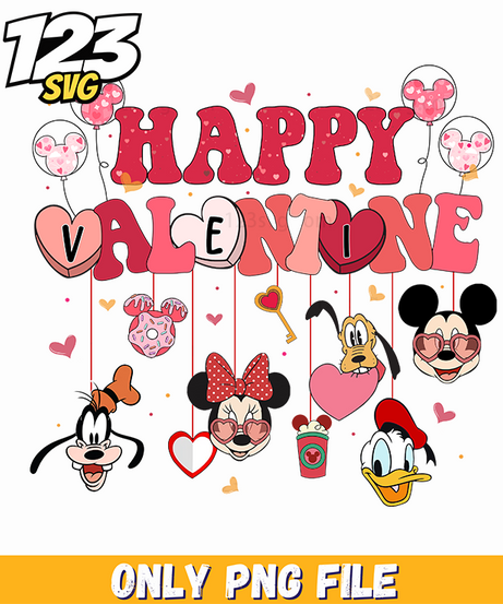 Happy Valentines Day Minnie PNG, minnie mouse valentine, minnie mouse valentines day - 123SVG Store
