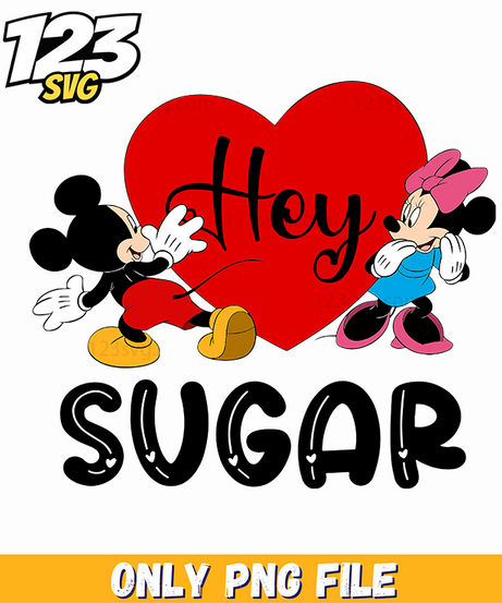 Hey Sugar Valentine, valentine gift ideas, valentine day gifts - 123SVG Store