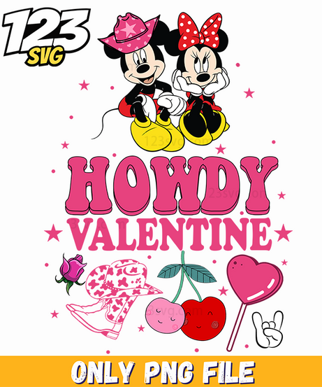 Howdy Valentine PNG, valentines png, valentine png images - 123SVG Store
