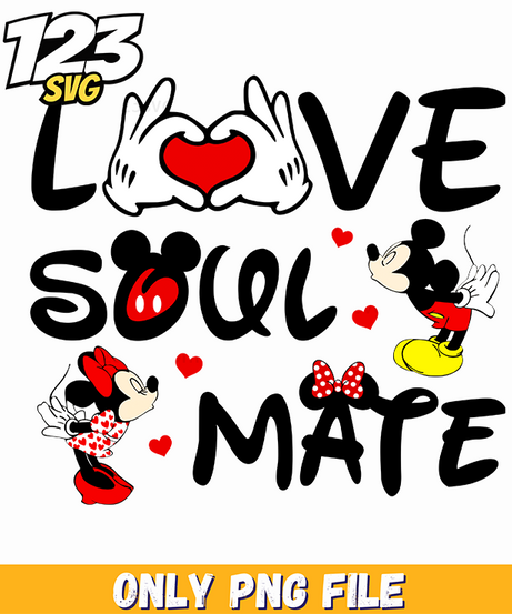 Love Soul Mate Disney Png, disney soulmate png, disney soulmate couples - 123SVG Store
