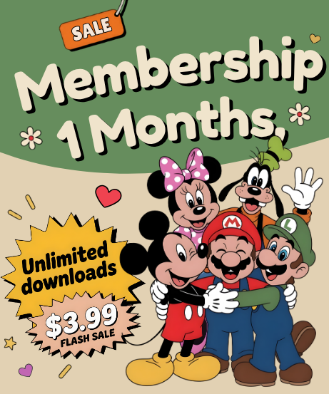 1 Month SVG Membership – Unlimited Downloads Access