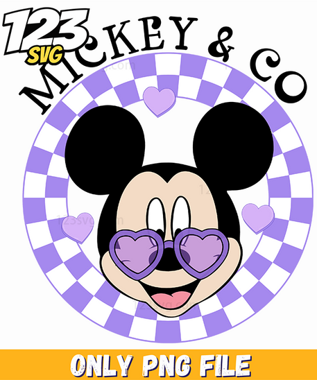 Mickey And Co Valentine PNG, valentine mickey mouse, mickey valentine gifts - 123SVG Store