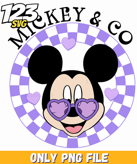 Mickey And Co Valentine PNG, valentine mickey mouse, mickey valentine gifts - 123SVG Store