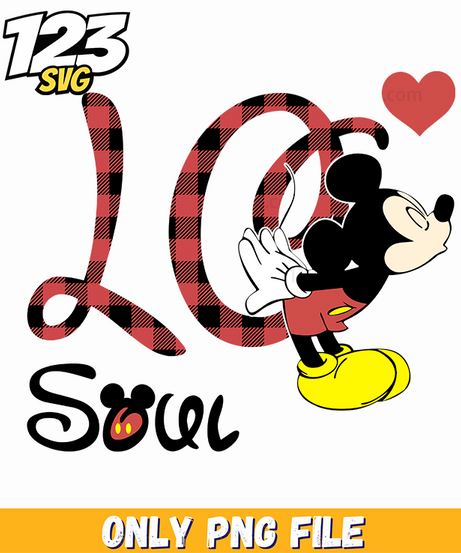 Mickey Love Soul Png, mickey love soul, mickey love png - 123SVG Store