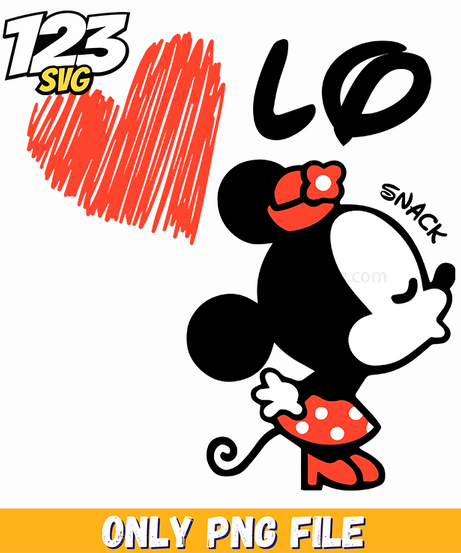 Mickey Love Valentine PNG, mickey love valentine, mickey valentine love - 123SVG Store