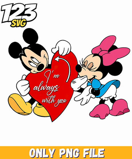 Mickey Minnie Love PNG, mickey minnie love, love mickey and minnie - 123SVG Store