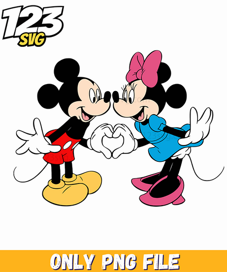 Mickey Minnie Valentine PNG, Valentine Mickey Minnie, Mickey Minnie Valentine Day - 123SVG Store