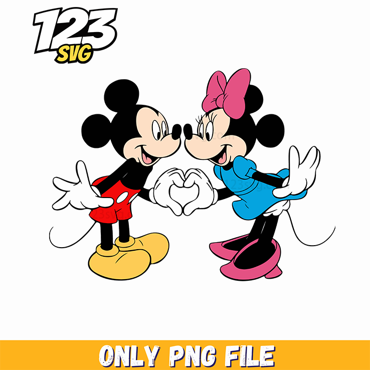 Mickey Minnie Valentine PNG, Valentine Mickey Minnie, Mickey Minnie Valentine Day - 123SVG Store
