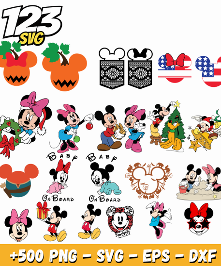 Mickey Mouse SVG Files for Cricut, Shirts & DIY Crafts