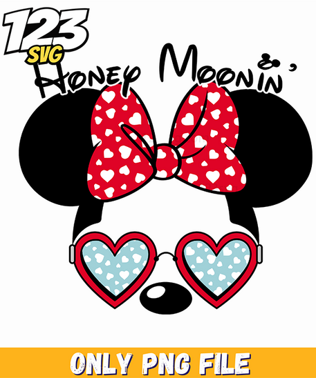 Minnie Heart Glasses Png, minnie mouse heart glasses png, minnie ears glasses png free - 123SVG Store