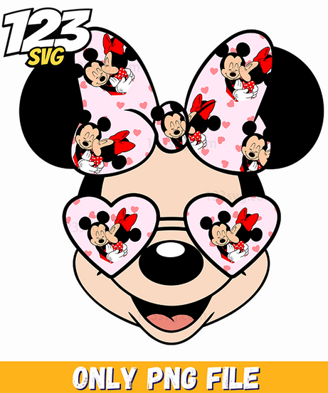 Minnie Leopard Face PNG, minnie mouse leopard face, minnie mouse leopard print face - 123SVG Store