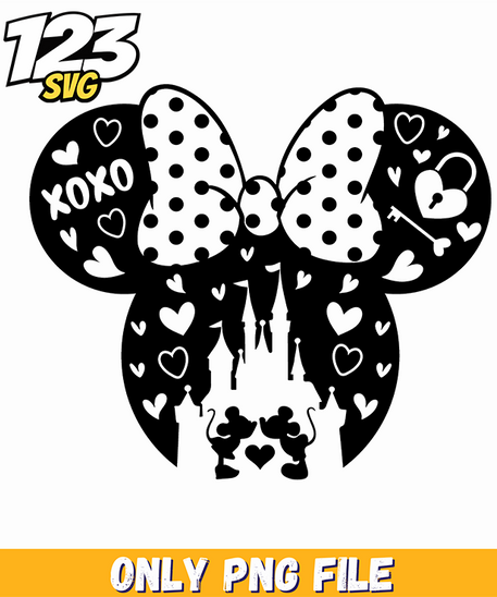 Minnie Leopard Valentine PNG, minnie valentine png, minnie leopards valentine - 123SVG Store