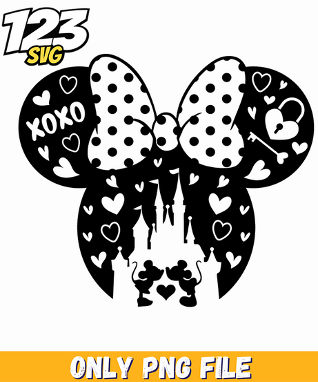 Minnie Leopard Valentine PNG, minnie valentine png, minnie leopards valentine - 123SVG Store
