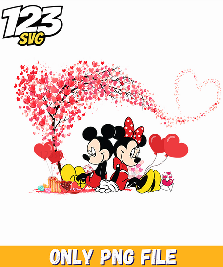 Minnie Valentine Couple PNG, minnie valentine couple, disney minnie valentine - 123SVG Store