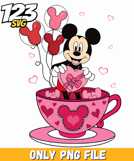 Minnie Valentine Cup PNG, minnie valentine cup, minnie valentine cup cartoon - 123SVG Store