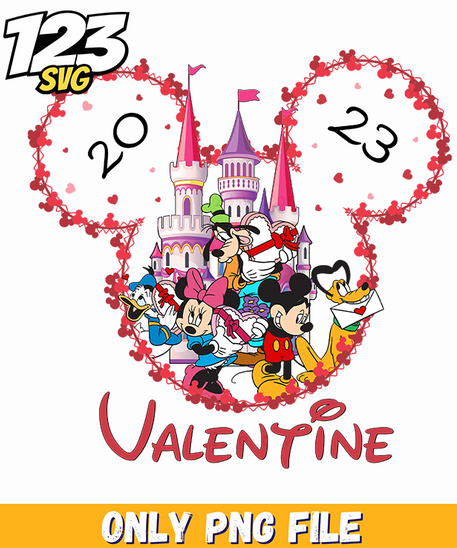 Minnie Valentine Heart Wreath PNG, minnie valentine heart wreath, minnie heart wreath valentine - 123SVG Store