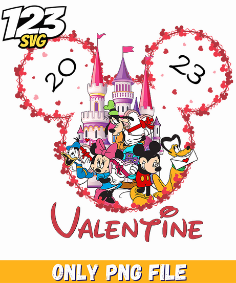 Minnie Valentine Heart Wreath PNG, minnie valentine heart wreath, minnie heart wreath valentine - 123SVG Store