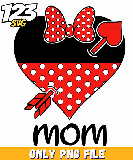 Mom Valentine Minnie Png, Minnie Valentine Png, Minnie Png Valentine - 123SVG Store