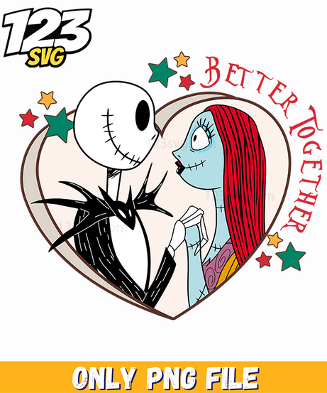 Nightmare Before Christmas Valentine Png, valentine nightmare before christmas, the nightmare before christmas valentine - 123SVG Store