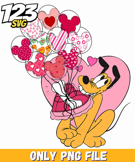 Pink Minnie Valentine PNG, pink minnie mouse valentine, valentine minnie mouse png - 123SVG Store