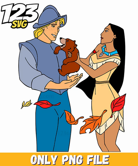 Pocahontas Autumn Leaves PNG, halloween pumpkin png, spooky halloween png - 123SVG Store