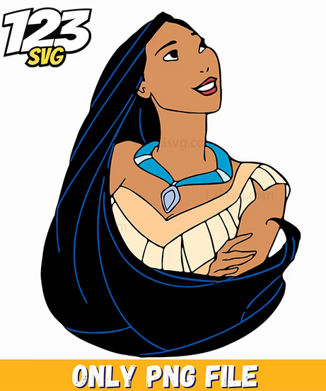 Pocahontas Face Portrait PNG, kpop hero png, kpop hero png - 123SVG Store