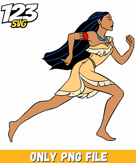 Pocahontas Hair Flow PNG, christmas kpop demon png, kpop demon png - 123SVG Store