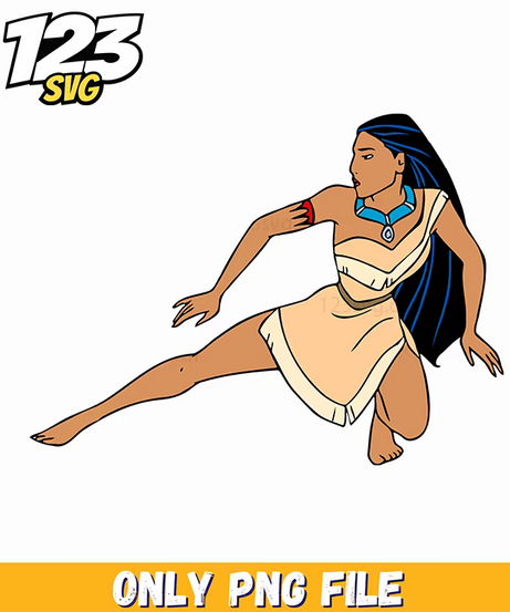Pocahontas Jumping PNG, pocahontas princess png, easter princess png - 123SVG Store