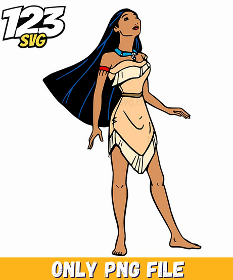 Pocahontas Sitting Art PNG, pocahontas sitting painting, pocahontas sitting illustration - 123SVG Store