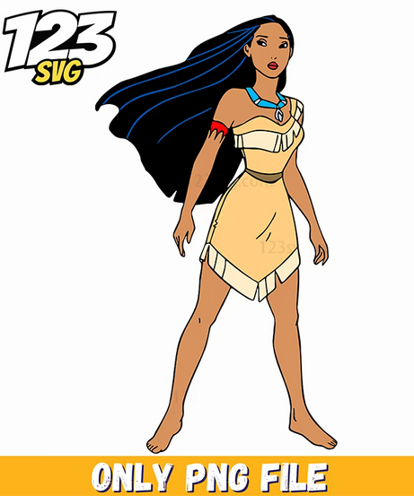 Pocahontas Sitting Pose PNG, kpop cartoon png, demon hunters png - 123SVG Store