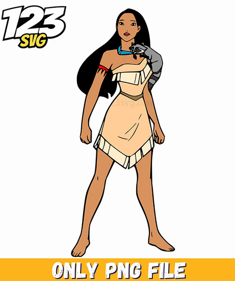Pocahontas Standing PNG, Disney Princess Pocahontas PNG, Pocahontas PNG Jamestown Disney - 123SVG Store