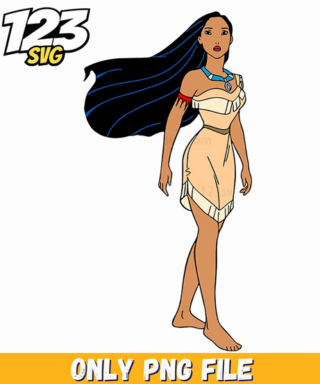 Pocahontas Standing Wind PNG, kpop cartoon png, korean cartoons png - 123SVG Store