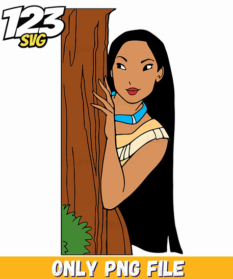 Pocahontas Sunflower PNG, korean cartoon png, modern vibes boys png - 123SVG Store