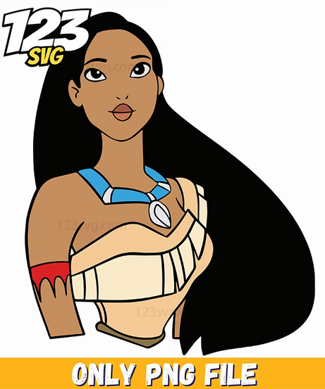 Pocahontas White Dress PNG, kpop huntrix png, kpop huntrix png - 123SVG Store