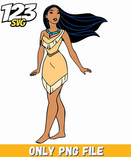 Pocahontas Wind Pose PNG, kpop cartoon png, halloween pumpkin png - 123SVG Store