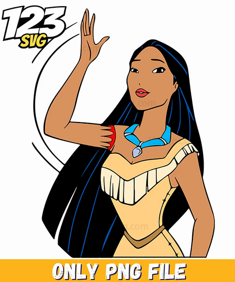 Pocahontas Winter Dress PNG, korean cartoons png, korean cartoons png - 123SVG Store