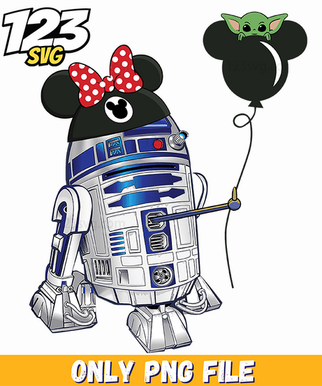 R2D2 Valentine Love PNG, r2 d2 valentine png, r2 d2 valentine day - 123SVG Store