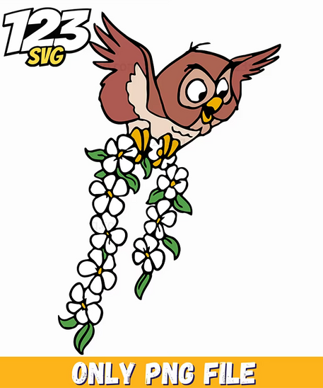 Sleeping Beauty Owl PNG, korean cartoon png, korean cartoons png - 123SVG Store