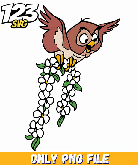 Sleeping Beauty Owl PNG, korean cartoon png, korean cartoons png - 123SVG Store
