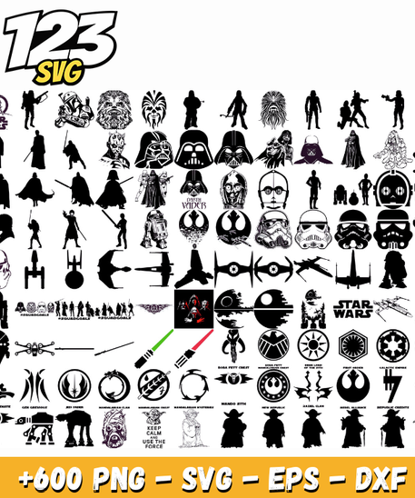 Star Wars SVG Bundle for Cricut, Shirts & Sublimation Crafts