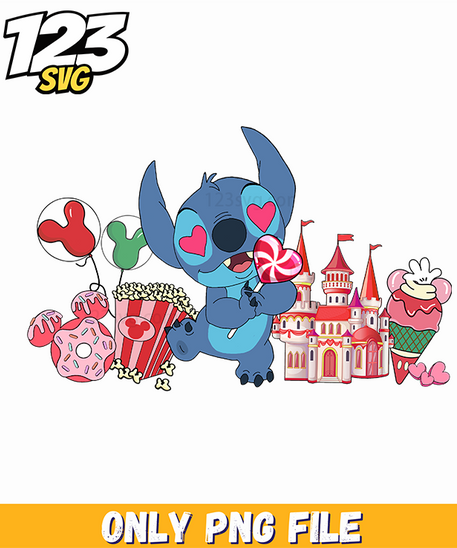 Stitch Valentine Disney PNG, disney stitch valentine, stitch valentine disney - 123SVG Store